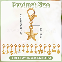 28Pcs 14 Styles Resin Imitation Pearl & Alloy Shoes Charms&nbsp;HJEW-PH02198