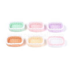 Opaque Resin Rattan Basket Display Decorations&nbsp;DJEW-T001-02M