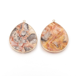 Natural Crazy Agate Pendants&nbsp;G-E526-01N