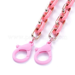 Personalized Acrylic & CCB Plastic Cable Chain Necklaces&nbsp;NJEW-JN02824