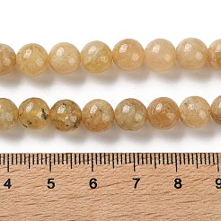 Natural Yellow Garnet Beads Strands&nbsp;G-Z129-C01-8mm-01