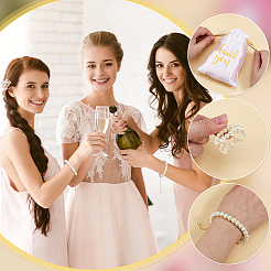 24Pcs Glass Pearl Bracelets & Plastic Claw Hair Clips Sets&nbsp;SJEW-PH00011