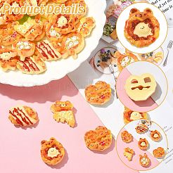 50Pcs 5 Styles Animal Theme Resin Cabochons&nbsp;CRES-CJ0001-79