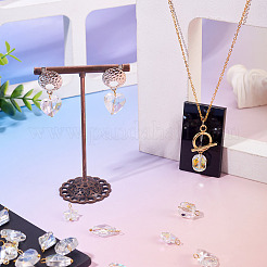 30Pcs 6 Styles Glass Pendants&nbsp;PALLOY-TAC0200