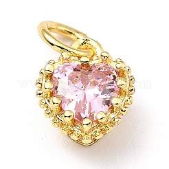 Brass Micro Pave Mixed Color Cubic Zirconia Pendants&nbsp;ZIRC-D120-02G-M