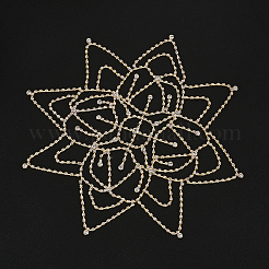1Pc Rhinestone Mesh Headpiece Cap&nbsp;OHAR-WR0001-03G