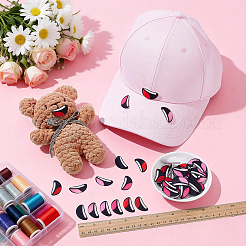 240Pcs 6 Styles Felt Craft Doll Mouth&nbsp;DOLL-NB0001-04
