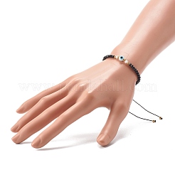 Adjustable Nylon Thread Braided Bead Bracelet&nbsp;BJEW-JB06441-01