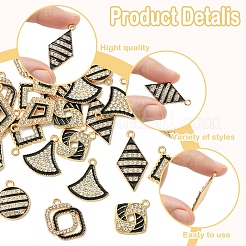 28Pcs 7 Styles Alloy Enamel Pendants&nbsp;FIND-FS0003-23