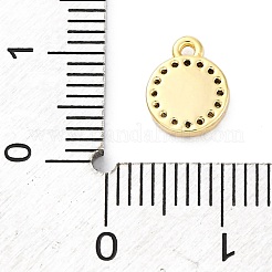 Brass Micro Pave Cubic Zirconia Pendants&nbsp;KK-A240-13G