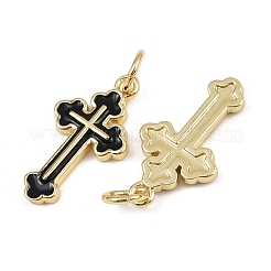 Brass Enamel Pendants&nbsp;KK-L240-31G