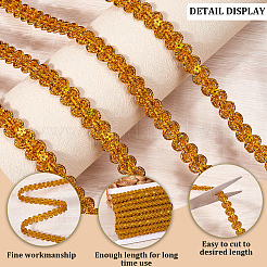 Polyester Centipede Braided Lace Ribbon&nbsp;SRIB-WH20007-03A