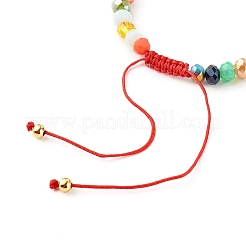 Electroplate Glass Braided Bead Bracelets for Kids&nbsp;BJEW-JB06361-02