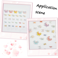 200Pcs 5 Styles Resin Cabochons&nbsp;MRMJ-SP0001-08