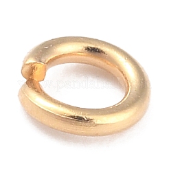 Rack PlatingBrass Open Jump Rings&nbsp;X-KK-O139-18I-G