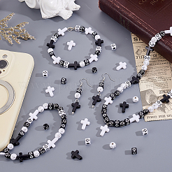 480Pcs 6 Styles Opaque Acrylic Beads&nbsp;SACR-PH0002-35