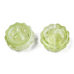 Transparent Spray Painted Glass Beads&nbsp;GLAA-N035-037-C03