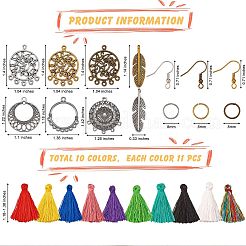 DIY Tassel Drop Earring Making Kit&nbsp;DIY-SZ0007-08