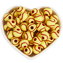 200Pcs Opaque Acrylic Round Beads&nbsp;MACR-SP0001-89B