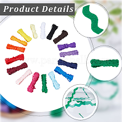 59.5M 17 Colors Wave Bending Fringe Trim&nbsp;OCOR-GF0005-91B