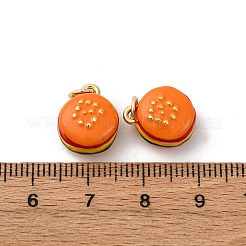 Brass Enamel Charms&nbsp;KK-Q098-16G-A