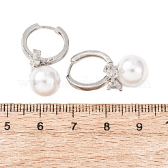 Bowknot with Round Brass Hoop Earrings&nbsp;EJEW-D351-12P