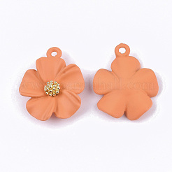 Spray Painted Alloy Pendants&nbsp;X-PALLOY-N0147-03B