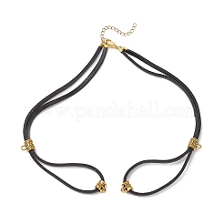 2Pcs 2 Colors Cowhide Leather Cord Double Layer Necklace Making&nbsp;AJEW-JB01355