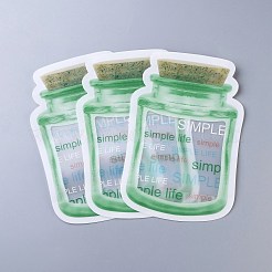 Reusable Bottle Shape Zipper Sealed Bags&nbsp;OPP-Z001-04-B