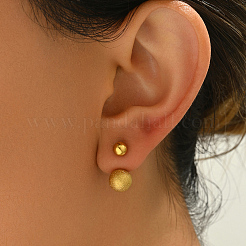 Round Stainless Steel Stud Earrings&nbsp;ED0217