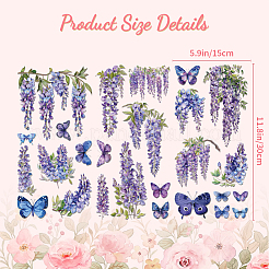 3 Sheets 3 Styles PVC Waterproof Decorative Stickers&nbsp;DIY-WH0404-066