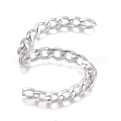 Tarnish Resistant 201 Stainless Steel Chain&nbsp;CHS-G017-11P-1.0mm