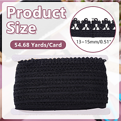 50M Polyester Stretch Lace Ribbon&nbsp;OCOR-HY0001-54B