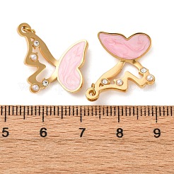 304 Stainless Steel Enamel Pendants&nbsp;STAS-U061-20G-01
