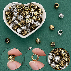90Pcs Colors Zinc Alloy European Beads&nbsp;FIND-SP0005-97A