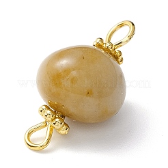 Natural Topaz Jade Links Connectors&nbsp;PALLOY-JF01091-04