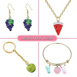 10 Styles Opaque Resin Pendants&nbsp;RESI-YW0001-77