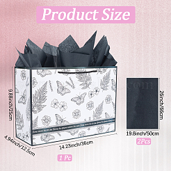 1Pc Flower Butterfly Paper Gift Tote Bags&nbsp;ABAG-SP0001-32