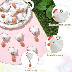 Opaque Resin Pendants&nbsp;RESI-CJC0031-002P-1