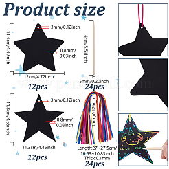 Star Scratch Crafts for Kids&nbsp;DIY-WH0740-68