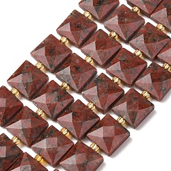 Natural Red Sesame Jasper Beads Strands&nbsp;G-F839-A17-01