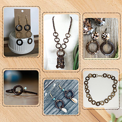 200Pcs 4 Styles Coconut Linking Rings&nbsp;COCO-SC0001-04
