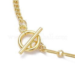 Brass Paperclip Chains and Paperclip Chains Bracelets for Women&nbsp;BJEW-JB10402
