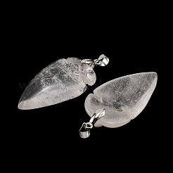 Quartz Crystal Pendants&nbsp;G-H359-04P-08