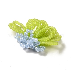 Glass Beads Braided Flower Cabochons&nbsp;GLAA-F120-01A