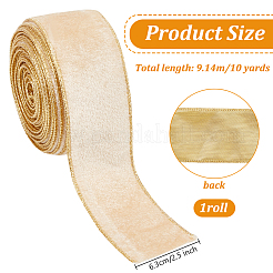 Single Face Velvet Wired Ribbon&nbsp;OCOR-WH0078-222A-02