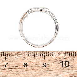 Brass Cuff Open Rings&nbsp;RJEW-D342-01P