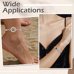 40Pcs 8 Colors Waxed Polyester Cord Bracelets Making&nbsp;AJEW-CJ00017