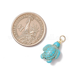 Dyed Synthetic Turquoise Pendnats&nbsp;PALLOY-JF05075