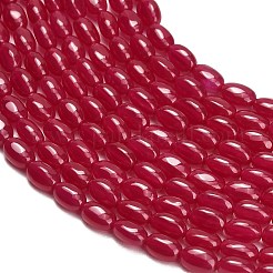 Lab Grown Red Corundum Beads Strands&nbsp;GG-CBAC488-02B